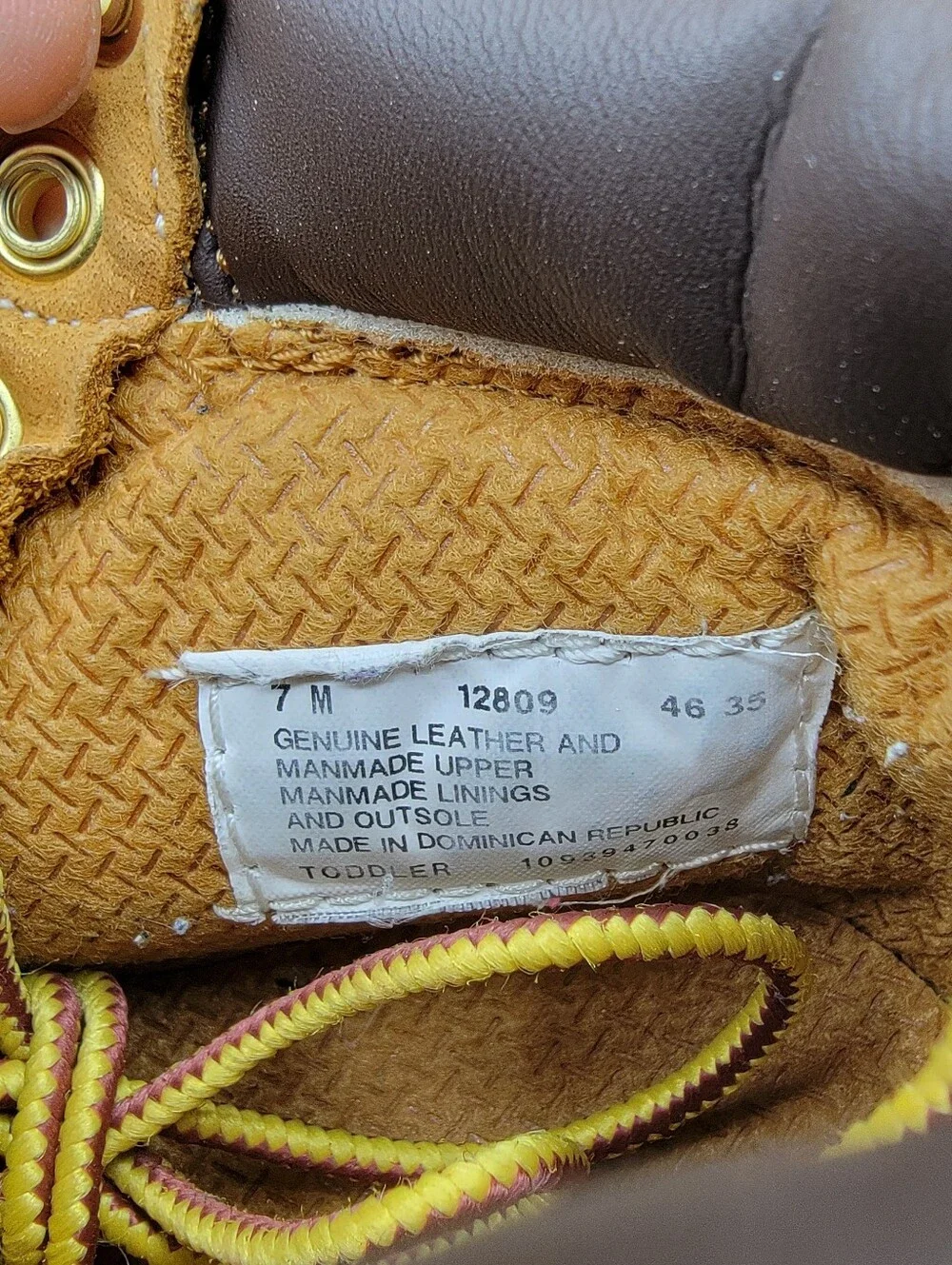 Timberland 6 inch Premium Toddler Kid's Boots Size 7C Wheat Brown Boy's Girl's